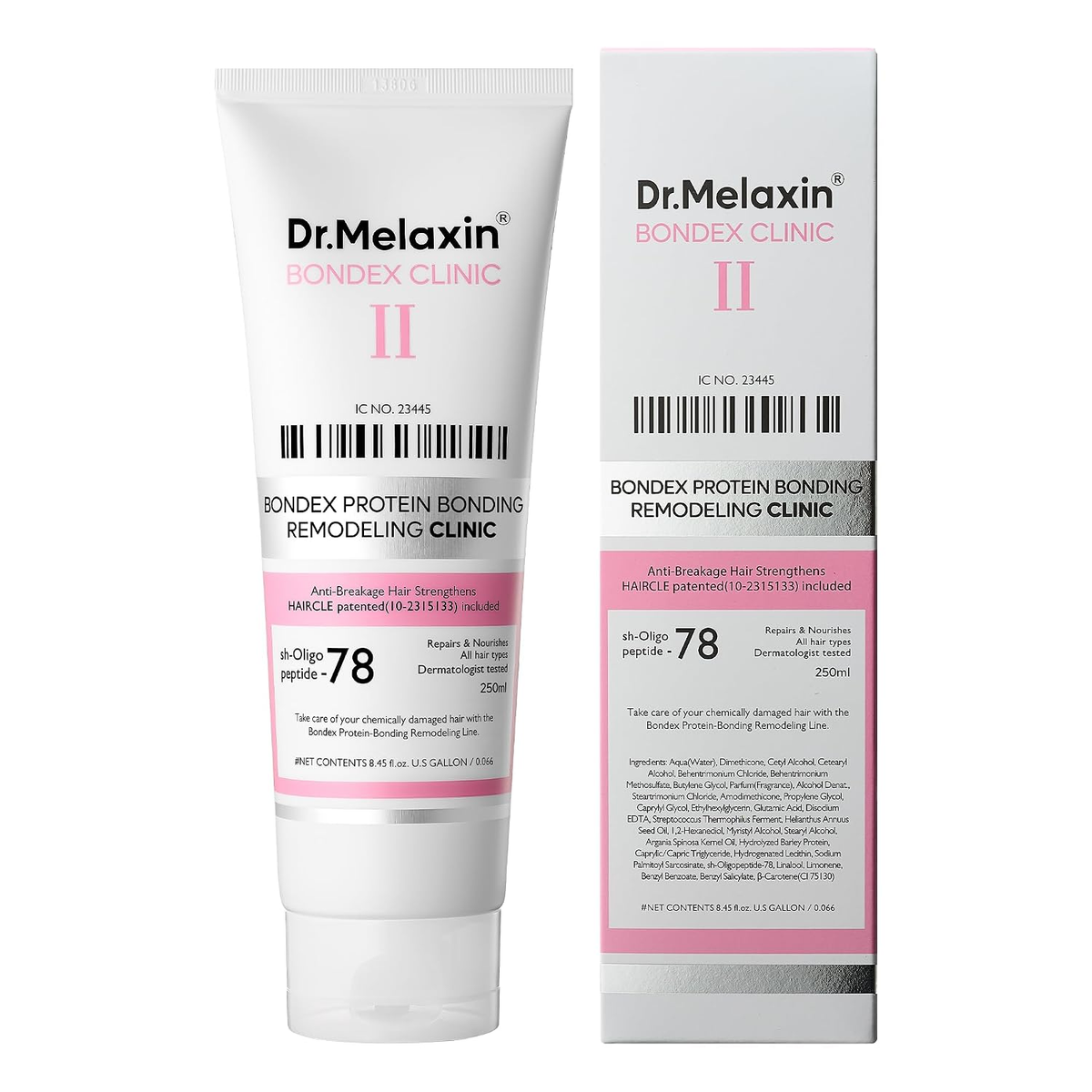 Dr.Melaxin Bondex Remodeling Salon Bonding Treatment | Deep Repair for Bleached & Damaged Hair with Bonding Peptides + Argan Oil