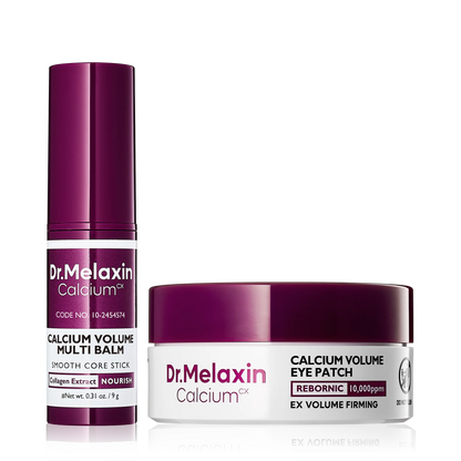 Dr.melaxin Calcium Firming Duo Set - Intense Firming Face Cream + Collagen Multi Balm Stick, Korean Skincare for Sagging Skin, Wrinkles, Dark Circles & Volume Loss, Niacinamide Adenosine, 2 Piece Bund