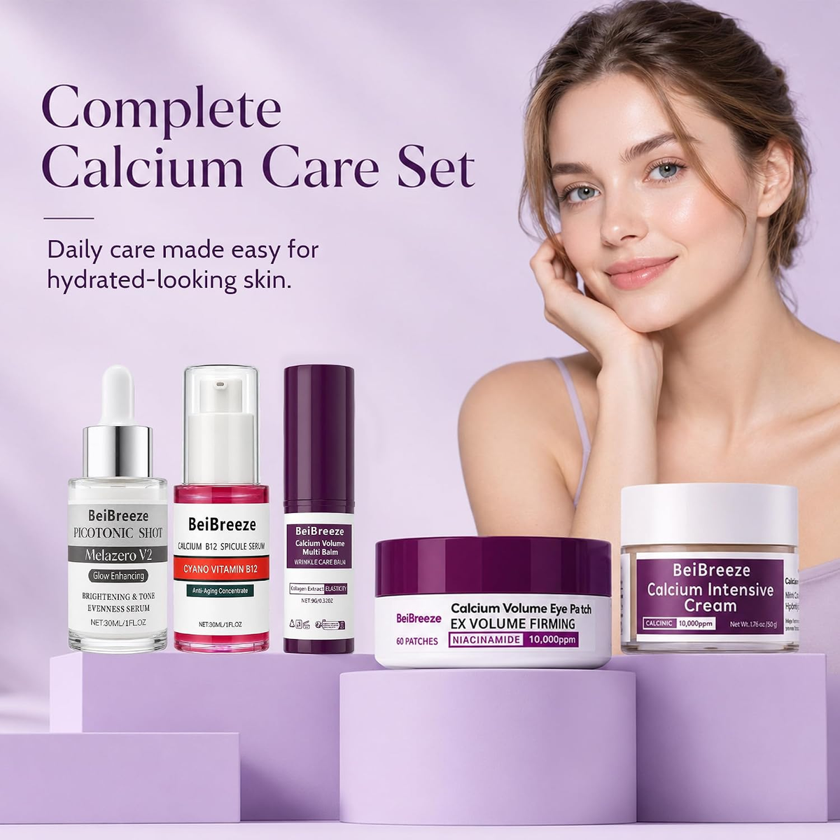 Face Care Set – Daily Moisturizing Facial Kit for Smooth, Comfortable-Looking Skin, Travel-Friendly Skincare Routine Set